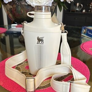 Stanley Cream Insulated Carry Bottle with Strap